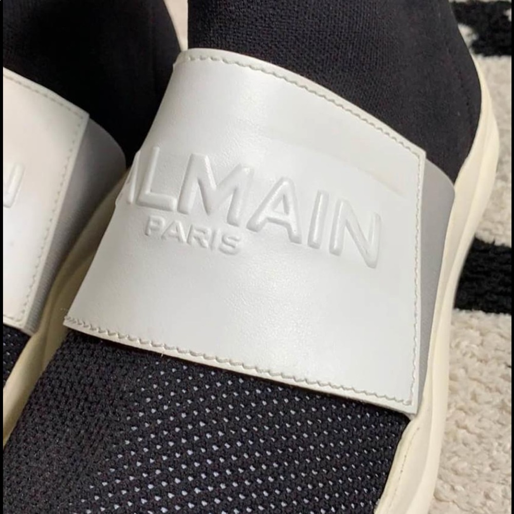 WORN ONCE BALMAIN Sneakers (s 8) with box!!! - Picture 9 of 14